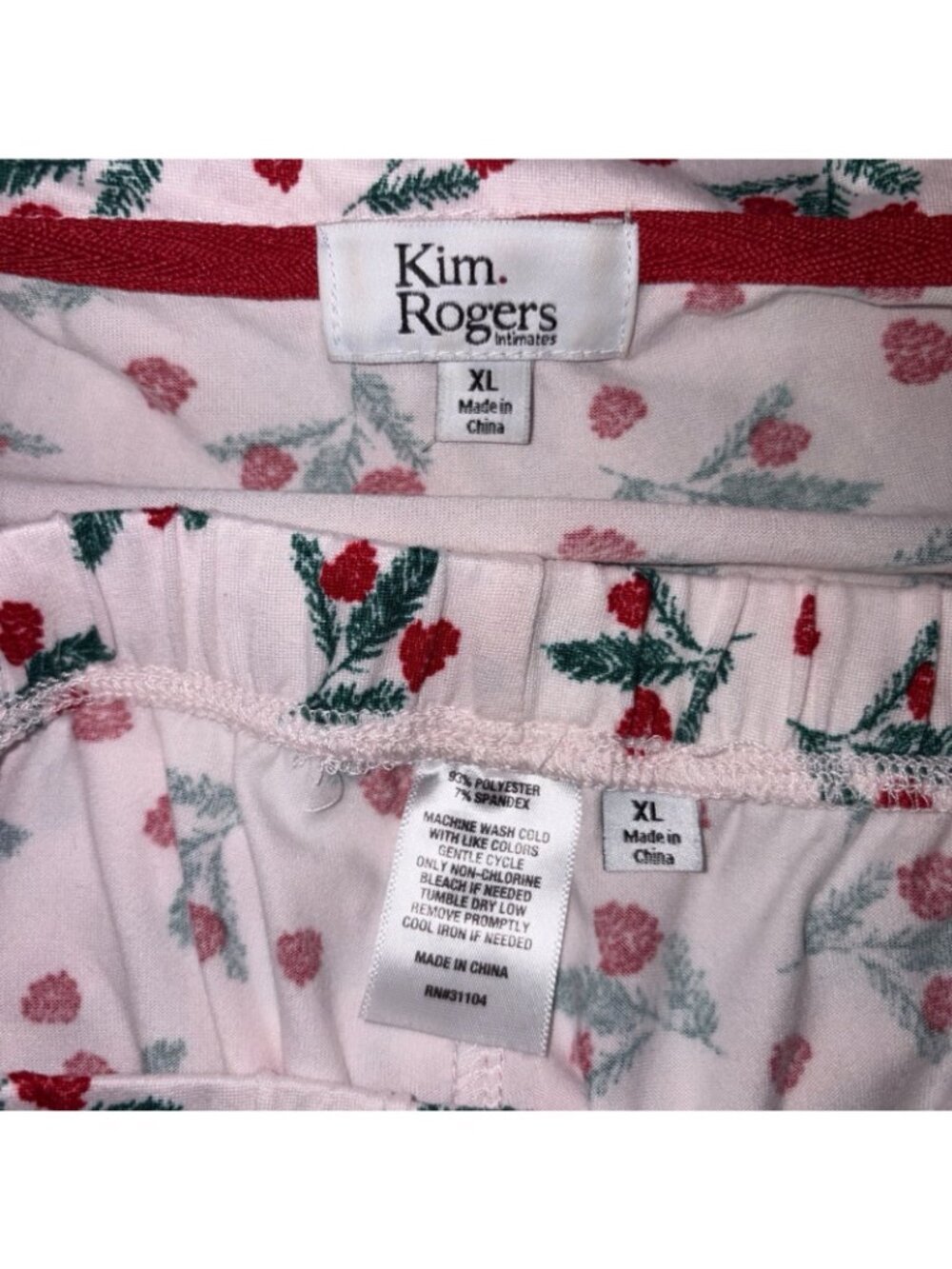 Kim Rogers Pajama Set Women's Size XL - Picture 9 of 9